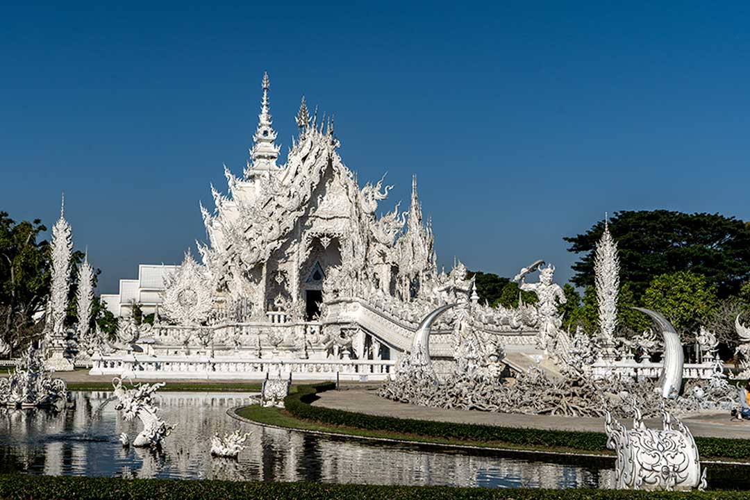 Wat Rong Khun, White-Tempel-Chiang-Rai