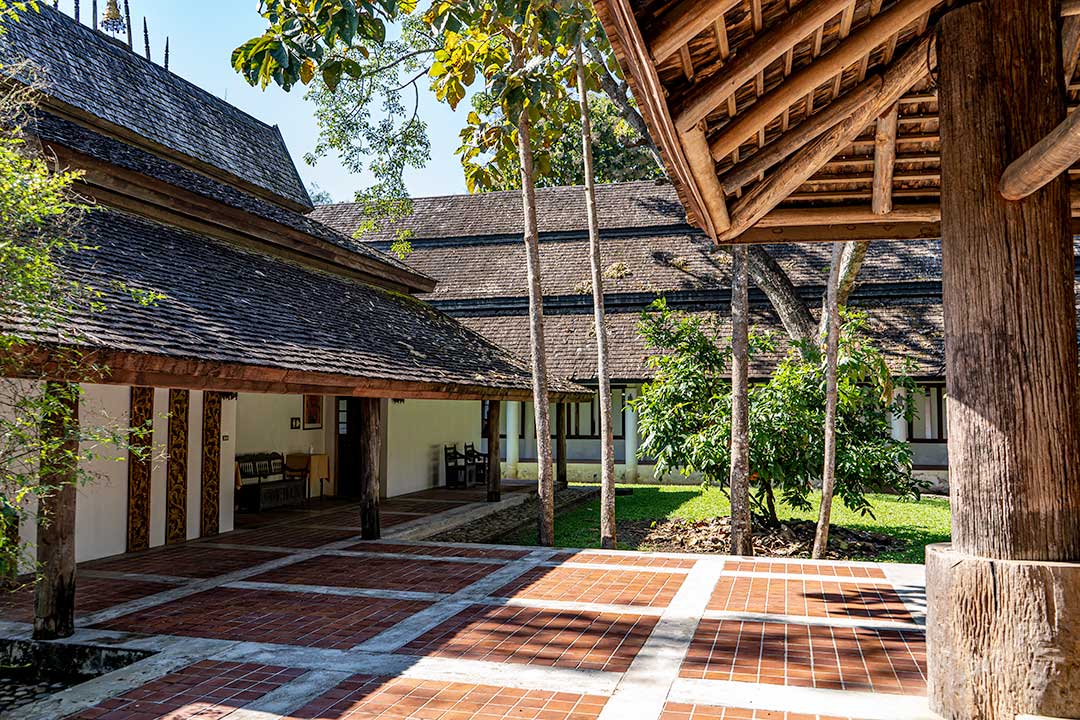 Courtyard, Rai Mae Fah Luang, Chiang Rai, Thailand