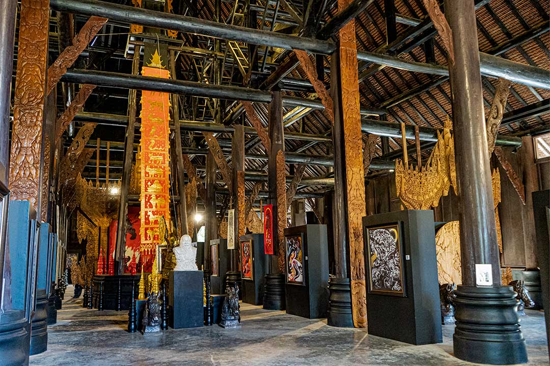 The Black House woodwork and interior