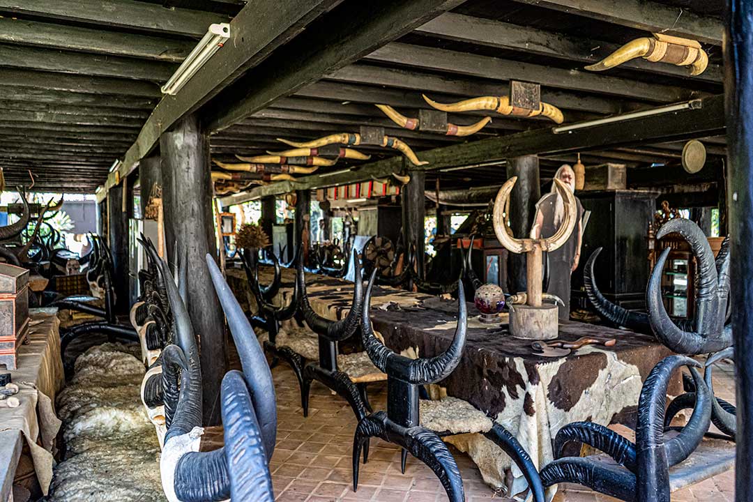 Inside Black house Chiang Rai