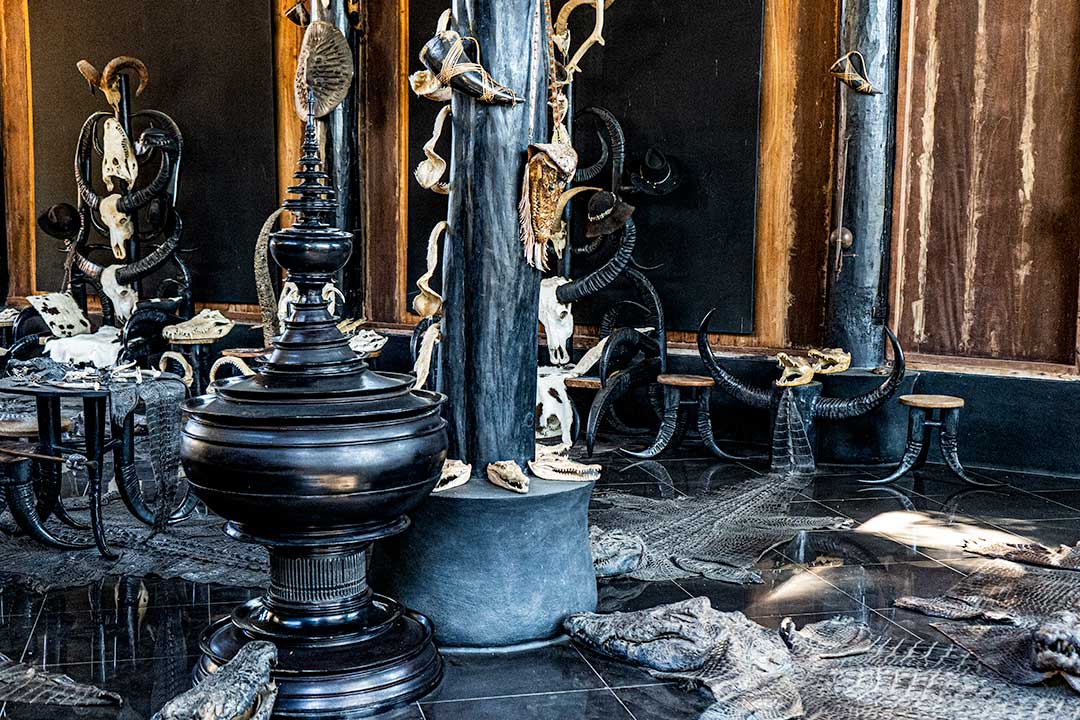 Inside Black house Baan Dam Chiang Rai